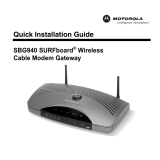 Motorola SBG-940 Installation guide