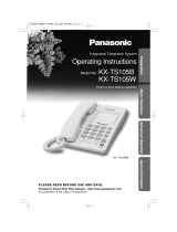 Panasonic KX-TS105B Operating instructions
