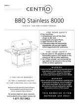 Centro BBQ Stainless 8000 Owner's manual