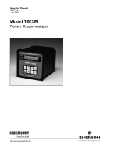 Emerson 7003M Percent O2 Analyzer-Rev K User manual