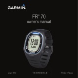 Garmin FR70 Owner's manual