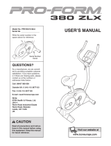 Pro-Form 110 R Owner's manual