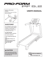 ProForm 5.2 Treadmill Owner's manual