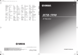 Yamaha RX-V1600 User manual