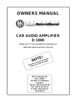 DLS Amplifier Reference D1000 Owner's manual
