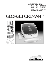 George Foreman GR20BWI Owner's manual
