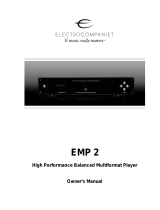 ELECTROCOMPANIET EMP Owner's manual