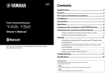 Yamaha YAS-152 Owner's manual