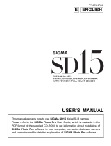 Sigma SD15 User manual