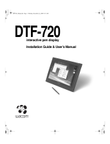 Wacom DTF-720 User manual