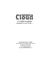 Cloud CXA850 User manual