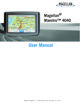 Magellan Maestro 4040 User manual