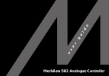 Meridian 502 Analogue Controller User manual
