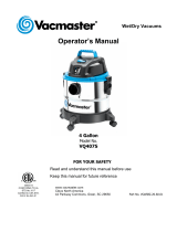 Vacmaster VQ407S User manual