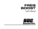 BBE Freq Boost User manual
