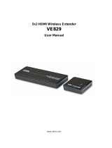 ATEN 5 x 2 HDMI Wireless Extender (1080p@30m User manual
