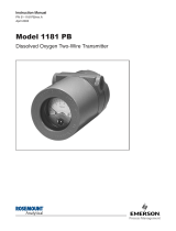 Rosemount 1181-PB Dissolved Oxygen Transmitter Owner's manual