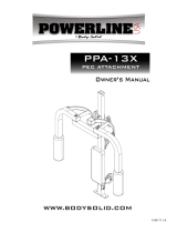 Body-Solid Powerline PPA-13X Owner's manual