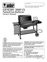 Weber Genesis 3000 LX NG Owner's manual
