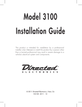 Avital 3100LX User manual