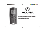 Acura 2008 MDX Quick start guide