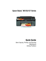 Epson NX127 User manual
