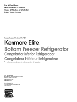 Sears Kenmore Elite Side by Side Refrigerator User manual