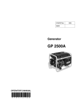 Honda GP 2500A User manual