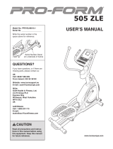 ProForm 590e Elliptical Owner's manual