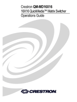 Crestron QM-MD16X16 User manual