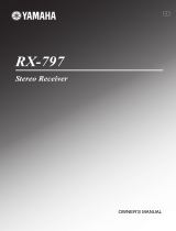 Yamaha RX-797 User manual