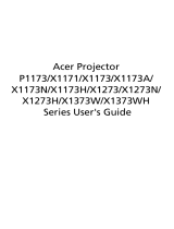 Acer X1173 User manual