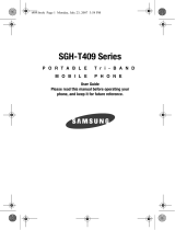 Samsung SGH-T409 T-Mobile User manual
