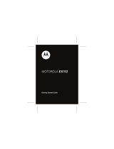 Motorola EX112 EX115 Owner's manual
