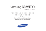 Samsung Gravity Q T-Mobile User manual