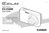 Casio EX Z1000 - EXILIM ZOOM Digital Camera User manual