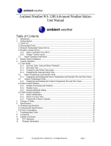 Ambient Weather WS-1280 User manual