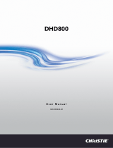 Christie DHD800 User manual