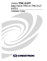 Crestron TPMC-3X-BTP User manual