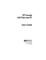 HP Jornada 420 User manual