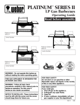 Weber PLATINUM SERIES 2 3400 NG Owner's manual