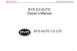 BYD G3 Owner's manual