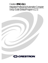 Crestron IPAC-GL1 User manual