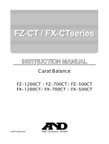 A&D FZ/FX-CT Series User manual