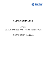 Clear-Com Eclipse HX CCI-22 User manual