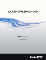Christie LW720 User manual