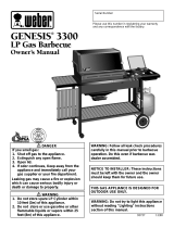 Weber Genesis 3300 NG User manual