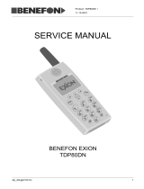 Benefon EXION TDP80DN Operating instructions