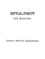 Bayliner 2007 245 Bowrider Owner's manual