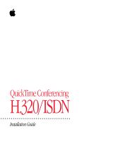 Apple QuickTime Conferencing H.320-ISDN User manual